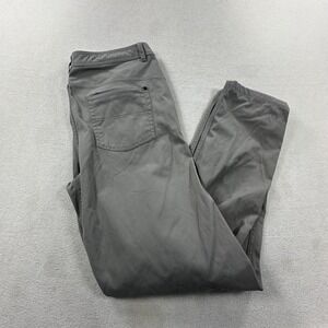 Western Rise Pants Mens 35 Gray Evolution Travel Tech Hiking Chino Stretch